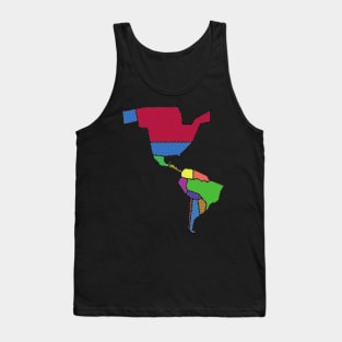 Map of the Americas Tank Top